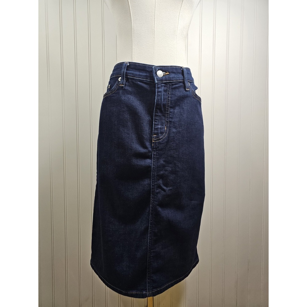 Lauren Ralph Lauren Denim Jean Pencil Skirt Women's Size 10 Stretch Preppy